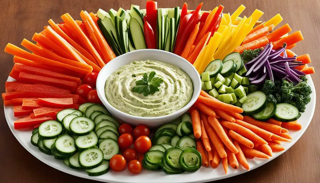 vegetable crudites platter