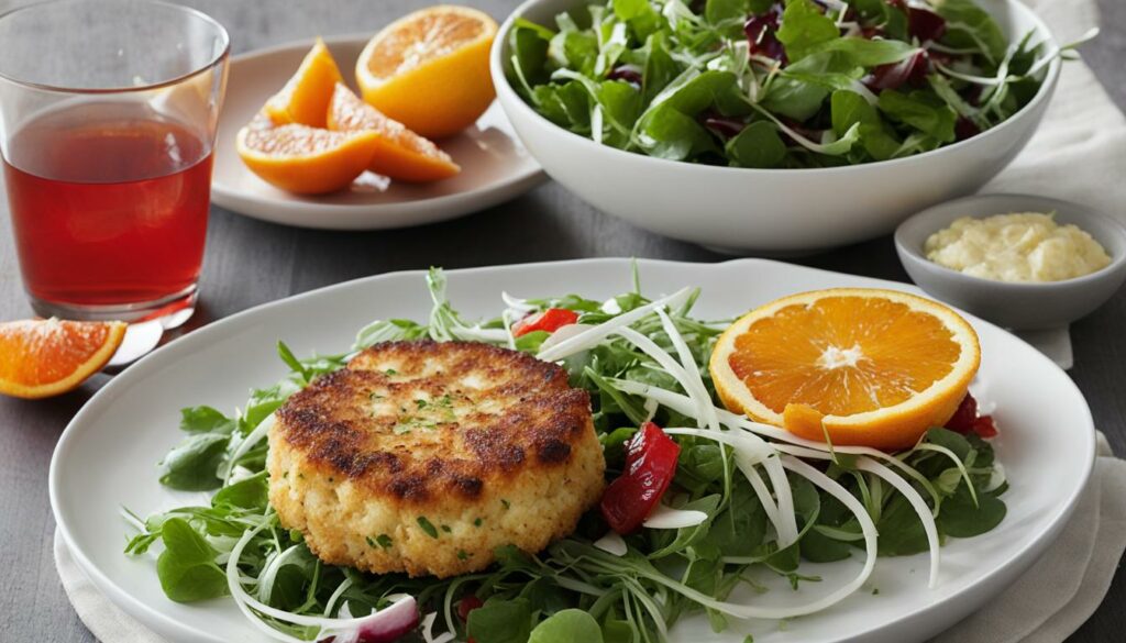 what to serve with crab cakes in winter