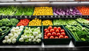why do grocery stores spray vegetables with water