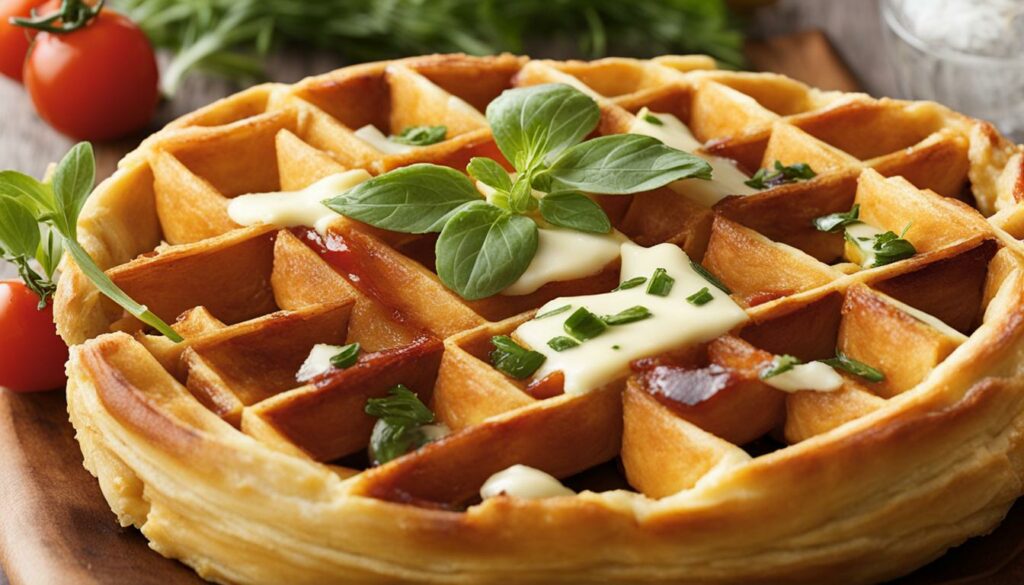 Savory Puff Pastry Waffles