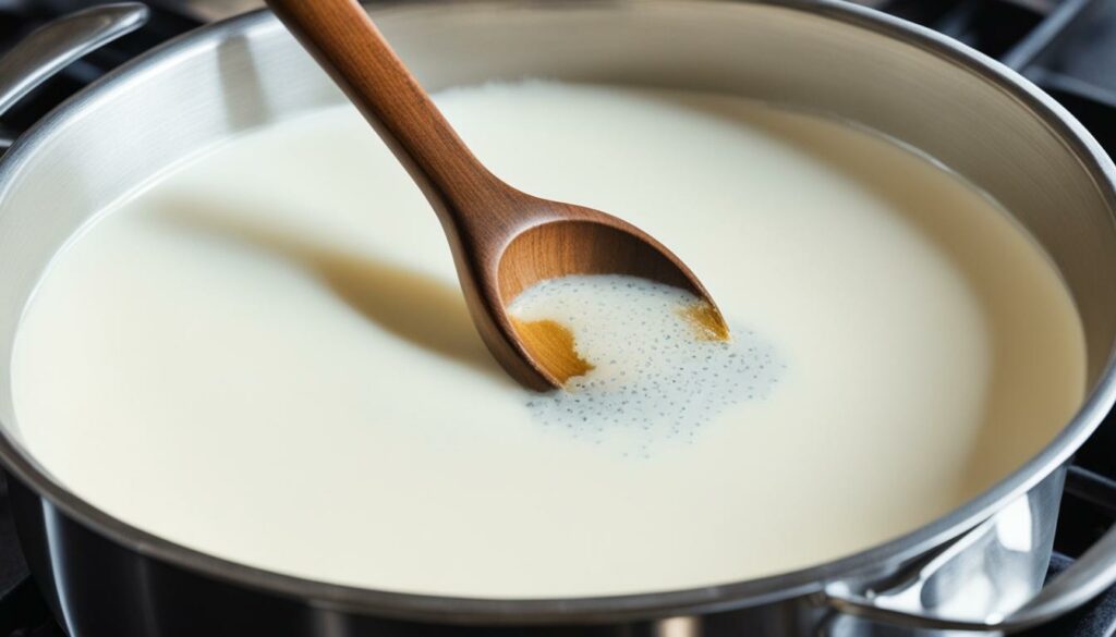 cooking with scalded milk