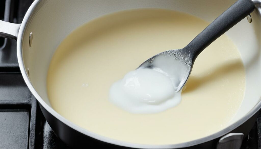 scalding milk for custard