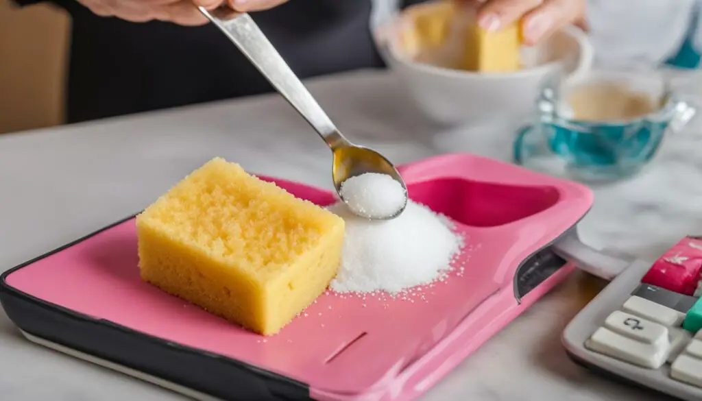 sugar reduction in sponge cakes