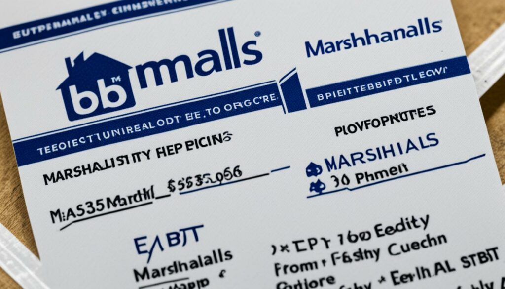 EBT card at Marshalls