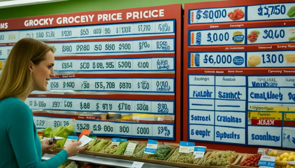 choosing the cheapest grocery store