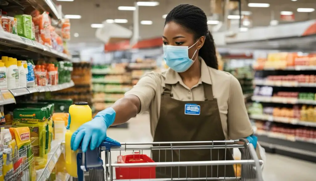 cleaning and disinfection grocery stores