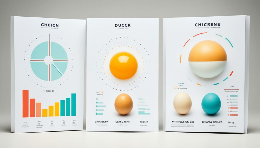 duck eggs nutritional comparison