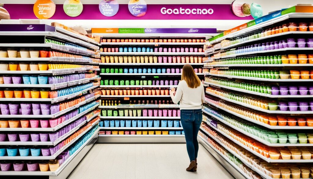 gelato aisle in supermarkets