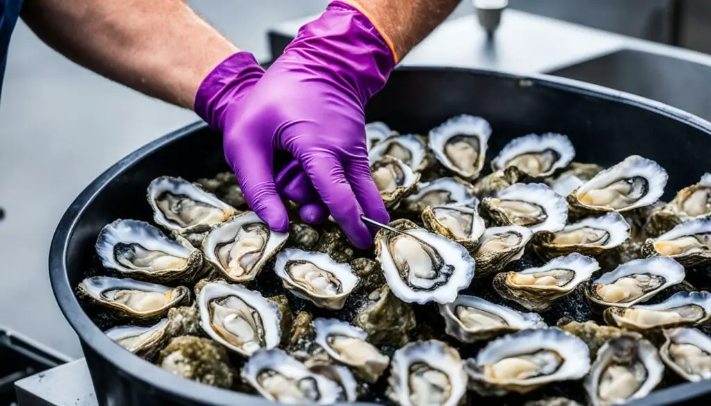 handling raw oysters safely