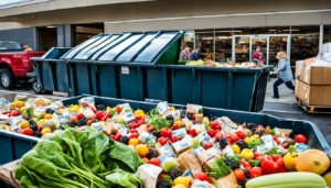 how much do grocery stores throw away