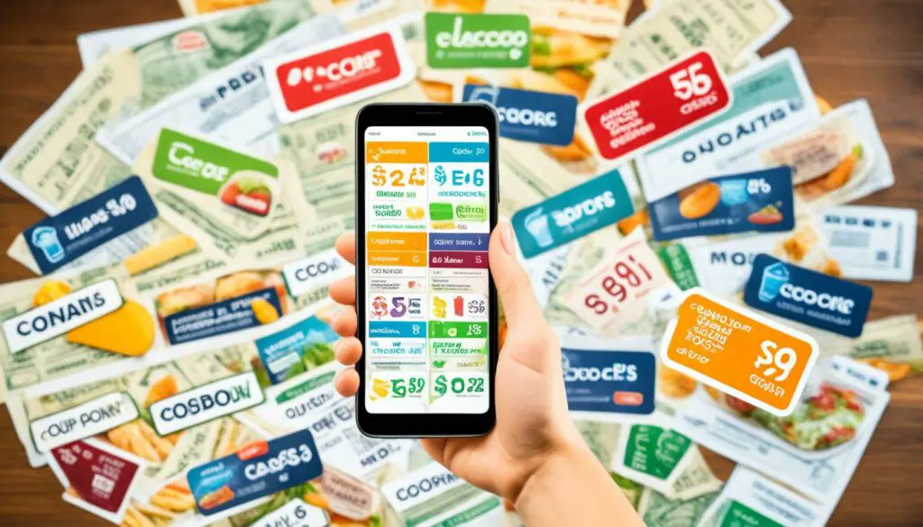 saving money with grocery store coupons