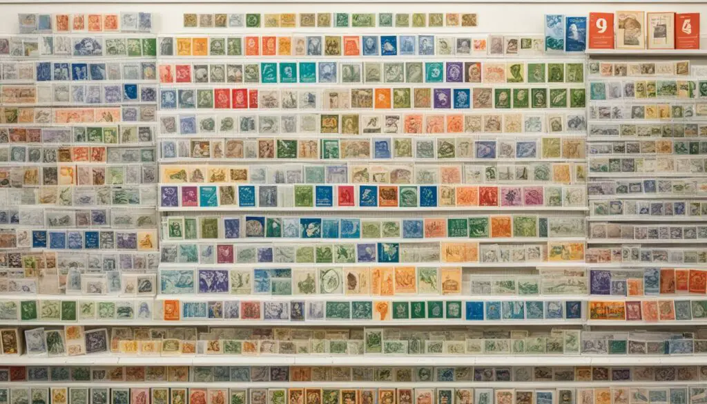 variety of stamps at Publix