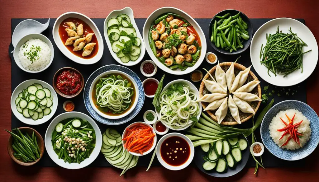 asian-style dumpling side dishes