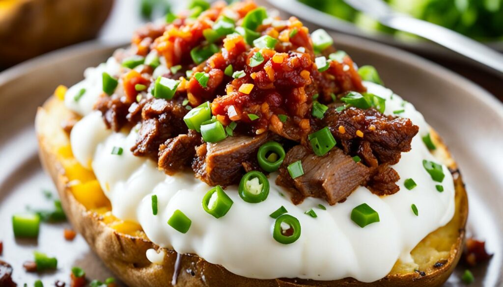 baked potatoes with chili