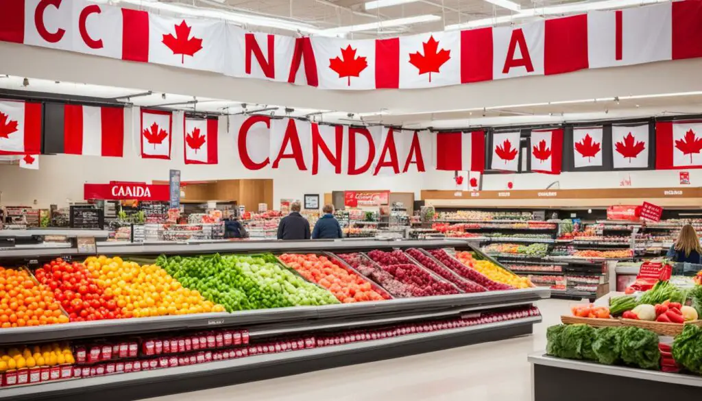 grocery store on Canada Day