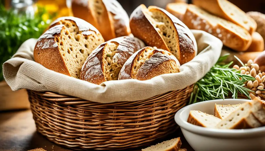 whole grains and breads image