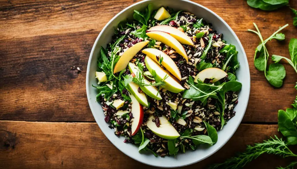 apple and wild rice salad