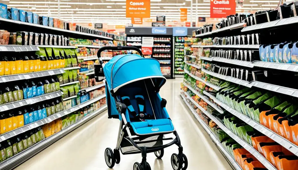 bringing strollers to supermarkets