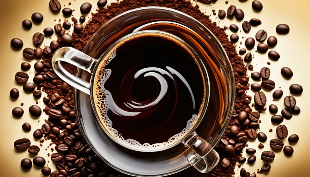 chocolate syrup and espresso powder