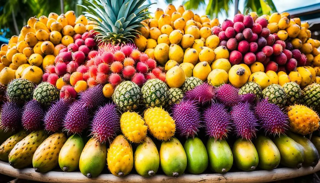 local fruits in Bora Bora