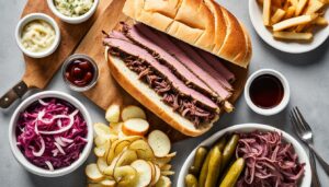 what to eat with french dip sandwiches
