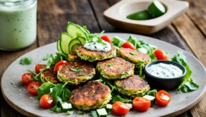 what to eat with zucchini fritters